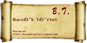 Buczák Törtel névjegykártya